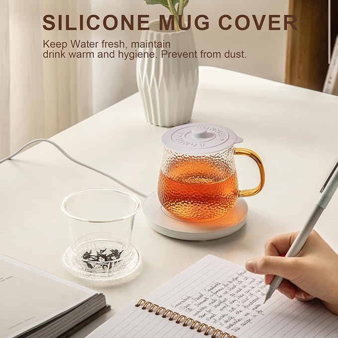 Silicone Cup Covers (Set of 3),Multicolored Silicone Lids | Mug Covers for Mugs, Cups, Tea Pots,Cup Lids for Coffee & Tea