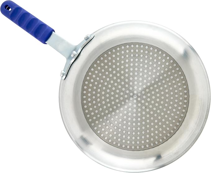 Winco 10" Natural Induction Aluminum Fry Pan | Induction compatible, Stay cool handle, Great for Sauteing, Searing, Frying and Restaurant Kitchens
