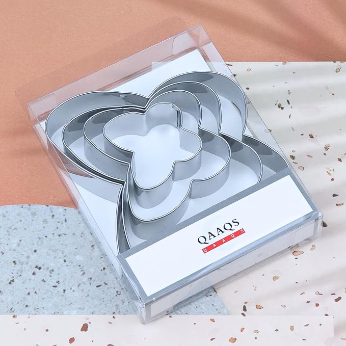 Butterfly Cookie Cutter Set in Assorted Sizes - 5 Inch, 4 Inch, 3 Inch, 2 Inch - 4 Piece - Stainelss Steel