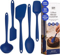GIR 5-Piece Silicone Kitchen Utensils Set, Non-Toxic Cooking Utensils for Cooking and Baking, Heat Resistant, Food Grade, Dishwasher Safe Rubber Spatula, Ladle, Spoon - Royal Blue