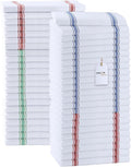 Dish Towels 45 Pack Multi-Stripe 100% Cotton Kitchen Towel 15x25 Inch Tea Towels, Dish Cloths for Washing Dishes, Kitchen Rags for Drying Dishes