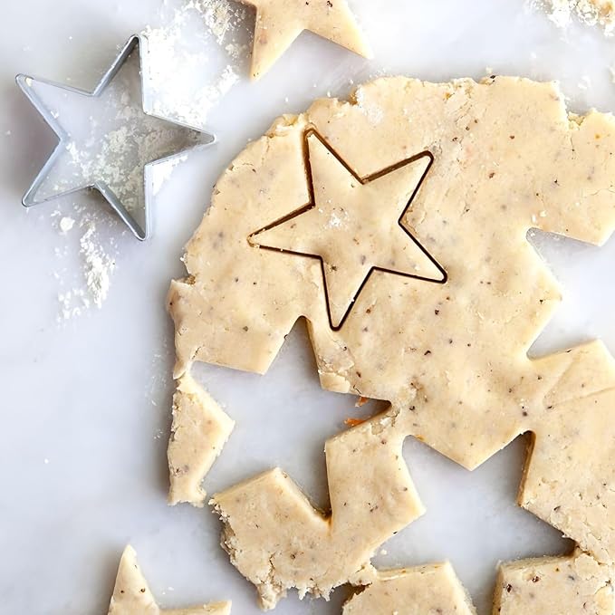 MrCookie Star Cookie Cutters Set,5pc Thickened Stainless Steel.