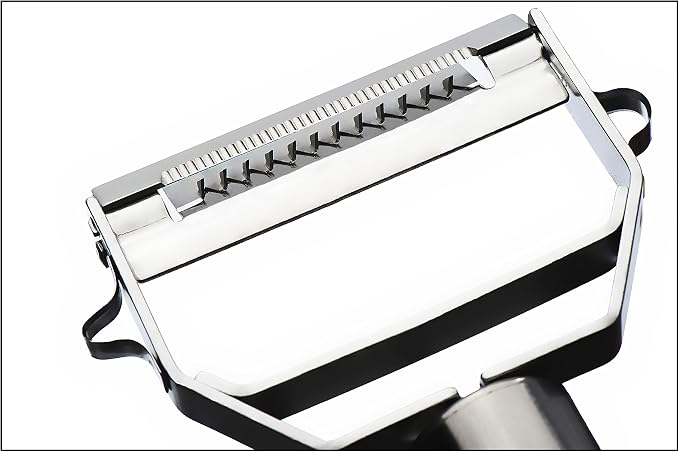 Brieftons Julienne Peeler/Cutter/Slicer: Serrated Stainless Steel Fruit/Vegetable Peeler & Julienne Slicer