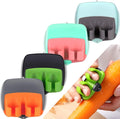 Mudder 4 Pieces Finger Vegetable Palm Peeler Kitchen Fruit Potato Peeler with Comfortable Rubber Finger Grip For Pumpkin Carrot Cucumber Potato