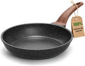 YASHE 8 Inch Granite Nonstick Frying Pan for Induction & All Stovetops | PFOA/PFOS Free Scratch Resistant with Stay-Cool Handle Cooking Skillet Pan Non-Toxic Omelette Pan