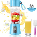 2026 New Portable Smoothies Blender - 13 Oz Personal Travel Blender | Small Blender with 6 Blades & 380ML Cup BPA Free, High Blending Speed Suit for Making Fresh Juice in Travel Sports