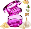 Nextrend Garlic Twister 4th Gen – Garlic Mincer & Garlic Press in One, for Ginger, Herbs, Nuts & more, BPA-Free, Dishwasher Safe, 3–5 Clove Capacity - Purple