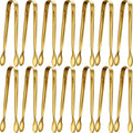 Gejoy 12 Pcs Ice Tongs Mini Sugar Tongs 4.3 Inch Stainless Steel Mini Tiny Serving Tong for Small Kitchen Appetizers Utensils Tea Party Coffee Bar Desserts Sugar Cube Salad Accessories