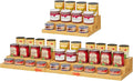 3-Tier Extra-Long Expandable Bamboo Can Rack for Pantry, Holds 45 Cans | Adjustable Pantry Can Organizer, Large Capacity Holds up to 45 Cans, Pantry Shelf & Countertop Storage (Patent Pending)