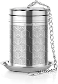1-Pack Large Tea Infuser 304 Steel Fine Mesh for Teapots & Mugs | Designed for loose leaf tea, large basket holds plenty, and dishwasher-safe for easy care.