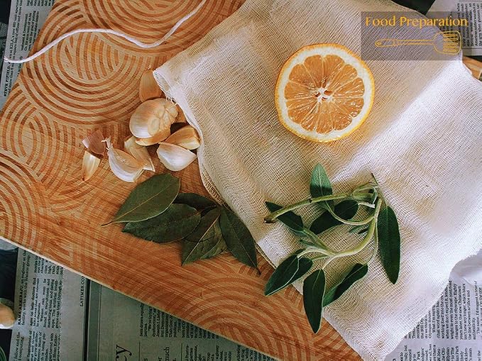 Cheesecloth, Grade 90, 36 Sq Feet, Reusable, 100% Unbleached Cotton Fabric, Ultra Fine Cheese Cloth for Cooking - Nut Milk Bag, Strainer, Filter (Grade 90-4Yards)