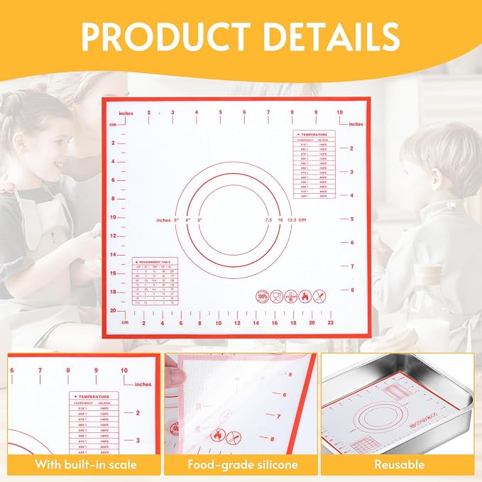 6Pcs Silicone Tortilla Press Liners Reusable 3 Square & 3 Round Mats | 6 Reusable Reusable Tortilla Liners For Various Tortilla Presses, With Customer Service Silicone Liners