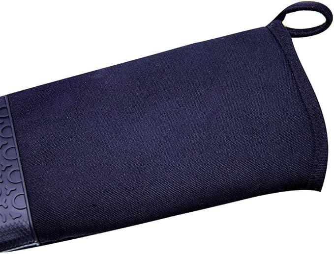 DoMii Professional Silicone Oven Mitts Baking Gloves Elbow Length Heat Resistant Quilted Gloves 2-Pack 19.5" Y