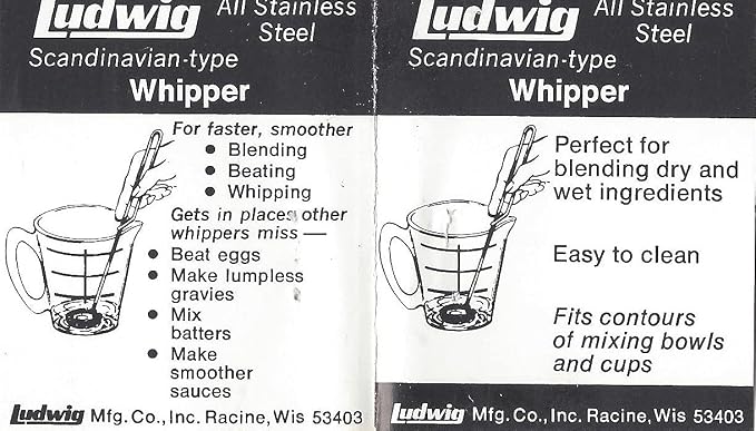 Whisk Mixer (Large Whipper) 100% Made in the USA