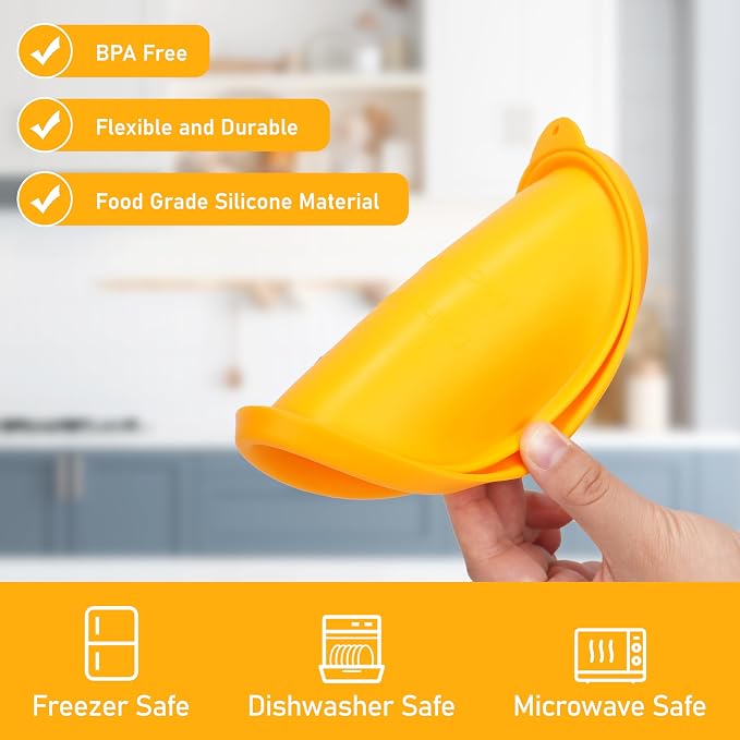 LUVCOSY 4 Cup Silicone Replacement Lids Storage Cover for Pyrex 7201-PC Glass Bowls (Container not Included) 4 Pack Microwave, Dishwasher and Freezer Safe