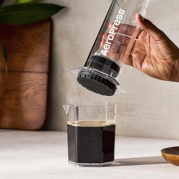 AeroPress Clear XL Coffee Press, French Press, Pour-Over & Espresso Style | All-in-One Large Manual Brewer, 2 Min Brew for Less Bitterness, More Flavor, Portable Coffee Maker, Travel & Camping