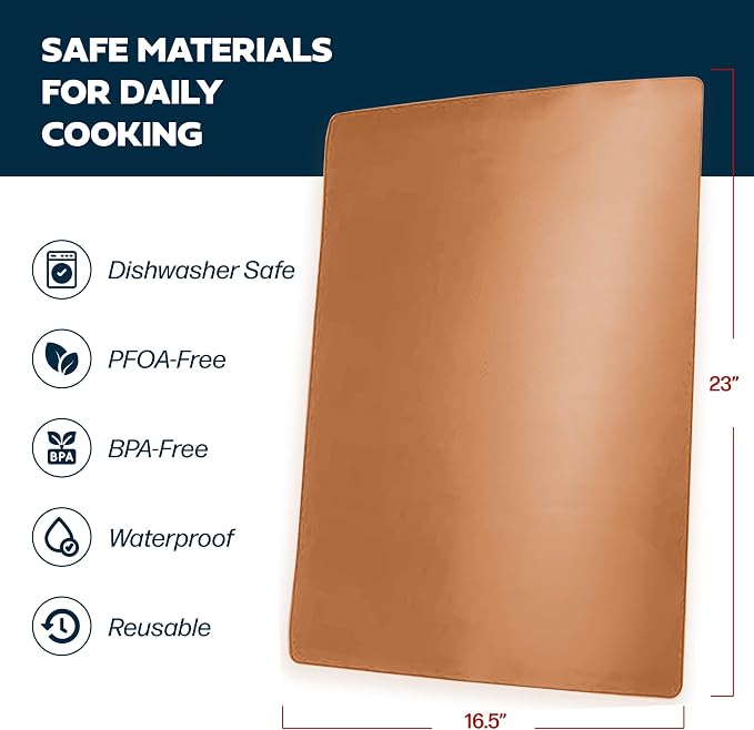 Cooks Innovations Non-Stick Oven Liner 1 Pack BPA-Free Heat Resistant Mat | Convection, Electric, Gas & Microwave Ovens | PFOA Free | Baking Mat