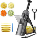 SupMaKin Safe Mandoline Slicer for Kitchen,Adjustable Potato Slicer 1-8 mm | for Vegetables Fruits Slicer with Container, Stainless Steel Blades,Faster Slicer Artifact Kitchen Gadgets Dishwasher Gifts