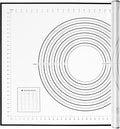 Yansumi silicone pastry non stick baking mat with measurement fondant mat with three sizes for silicone baking mat, counter mat, dough rolling mat,fondant/pie crust mat (Black, 32"L x 24"W)