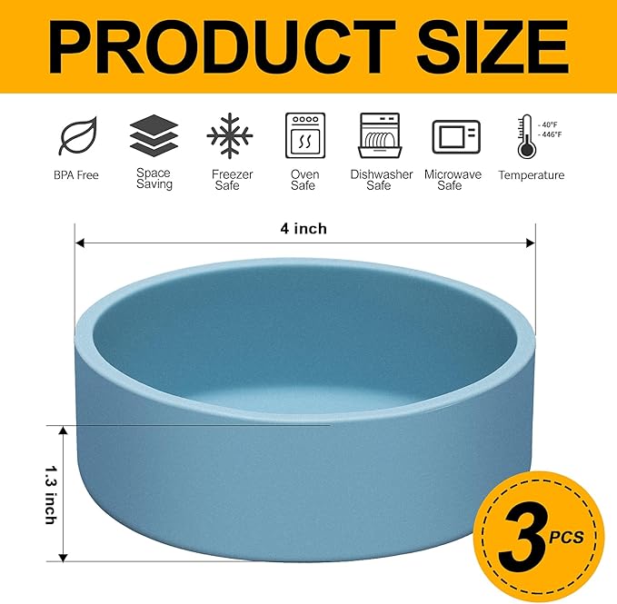 Egg Poacher Set of 3, Silicone Egg Poaching Cups with Lids for Microwave Egg Cooking, Toaster Oven Air Fryer Egg Mold Nonstick Poached Egg Maker