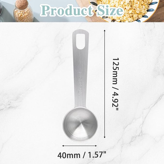 1 Tablespoon Stainless Steel Measuring Spoons | 1 Tbsp | 3 Tsp | 15 Ml | 15 Cc, Metal Single Measuring Spoon, For Measuring Coffee Powder, For Grains and Loose Tea