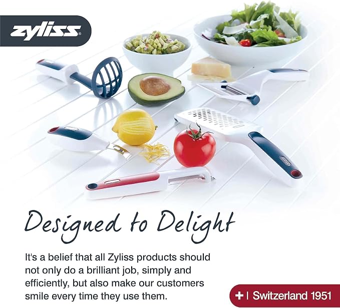 Zyliss Slice & Peel Mango Tool - Mango Slicer, Peeler and Pit Remover Tool - Mango Cutter with Stainless Steel Microblades - Dishwasher-Safe Kitchen Tool & Gadget