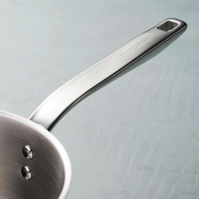 Tramontina Tempo Tri-Ply Base Stainless Steel 3.5-Qt Saute Pan with Lid | Induction-Ready Cooking Pan, Oven-Safe, Dishwasher-Safe