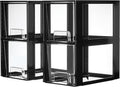 Vtopmart 4 Pack Large Stackable Storage Drawers, Black