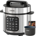 6Qt 9-in-1 Electric Pressure Cooker,Quick Meals, Time Saving, Healthy Non-Stick Pot, Rice/Slow/Steam/Sauté/Warmer, 24H Delay - Efficient Cooking Solution for Home, Meal Prep, Gift for Cooks, Silver