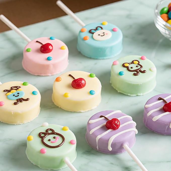 Round Cake Pop Mold Set with 9in Tray and Sticks- Blue | ABS Cake Pop Maker with Cutter and Pusher, perfect for making uniform cake pops for parties, weddings, and homemade desserts.