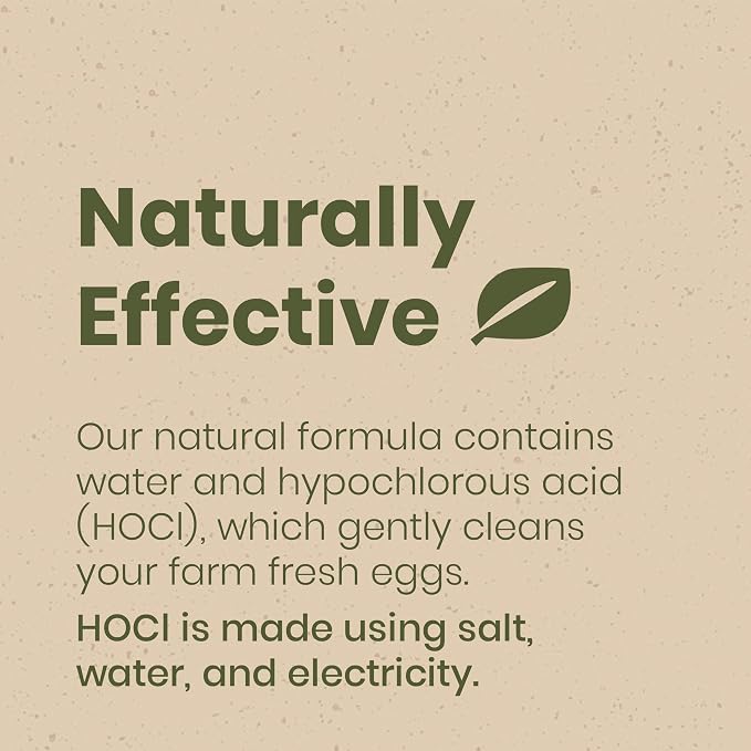 Clean Republic Good Salt Pet Fresh Nest Egg Wash Spray, Natural Cleaner for Freshly Laid Eggs, Made in the USA, 32 Ounce Bottle