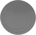 8 10 12 Inch Microwave mat, Trivet, Multi-Purpose Hot Pad,Pot Holder,Baking,Drying, Silicone mats for Microwave,Dishwasher Safe - Splatter Guard, Set of 3,Grey,Blue