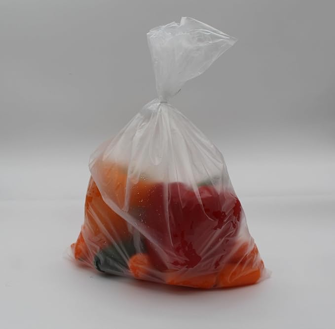 Party Bargains 10" X 15" Plastic Unprinted Produce Bag on a Roll, Bread and Grocery Clear Bag, 450 Bags