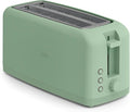 bella Fits-Anywhere™ Slim Toaster, 4 Slice Extra Long & Wide Slot, Seaglass