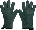 KITCHEN PERFECTION S Silicone Smoker BBQ Gloves - Heat Resistant Oven Mitts | Waterproof, 5-Finger Design For A Better Grip, for Pitmasters, Meat Smoking, Grilling, Cooking, Frying Turkey | Grill Gift