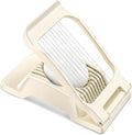Multipurpose Heavy Duty Aluminium Egg Slicer, Stainless Steel Wire, White | Not Dishwasher Safe, Rust Resistant, Egg Cutter for Hard Boiled Eggs, Soft Food and Soft Fruit, Salads, Butter, Cheese, Spam