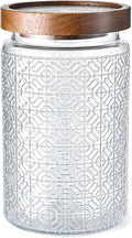 Adodeen Glass Storage Containers With Lids, Glass Jars With Lids, 32OZ | Airtight Glass Food Storage Containers, Kitchen Canisters For Sugar, Coffee, Tea, Spice, Flour, Candy, Pasta, Cereal