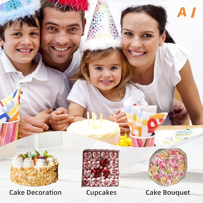 Extra Large Russian Piping Tips, 304 Frosting Tip & Reusable Cotton Bags | XL Rose Floral Piping Nozzles,Cake Flower Decoration, DIY Cream Bouquets, Cookies & Dessert Baking Tools
