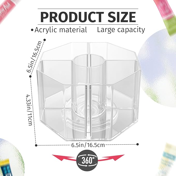 Drink Packet Organizer For Powdered Drink Mix,Powder Packet,Water Packet,Water Flavor Packet, Lazy Susan Organizer for Drink Mix Rotating Holder (Rhombus)