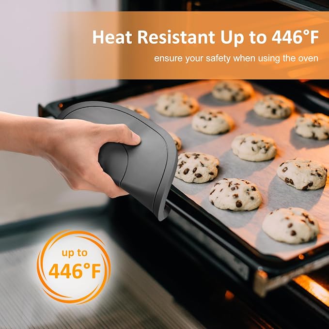 Silicone Trivet Mats 3 Pack Heat Resistant Pot Holders, Multipurpose Non-Slip Hot Pads for Kitchen Potholders, Hot Dishers, Jar Opener, Spoon Holder (Gray)