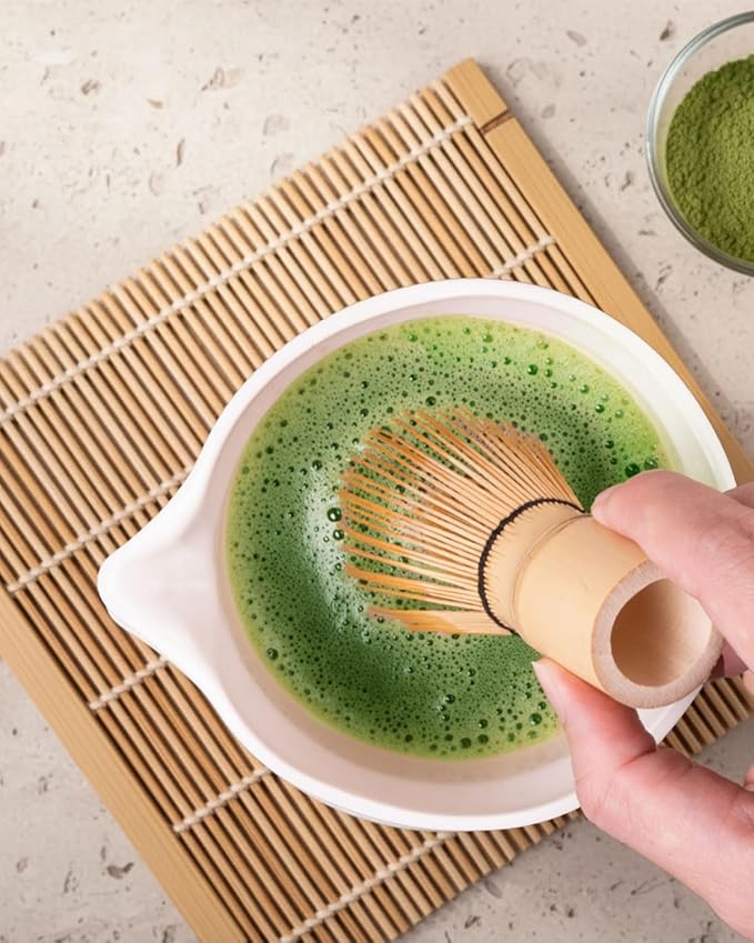 Matcha Whisk - 2-pack Bamboo Matcha Whisk Set | Handcrafted Traditional Japanese Chasen, 100-Prong Matcha Stirrer Wisk Mixer Brush for Authentic Matcha Tea Preparation