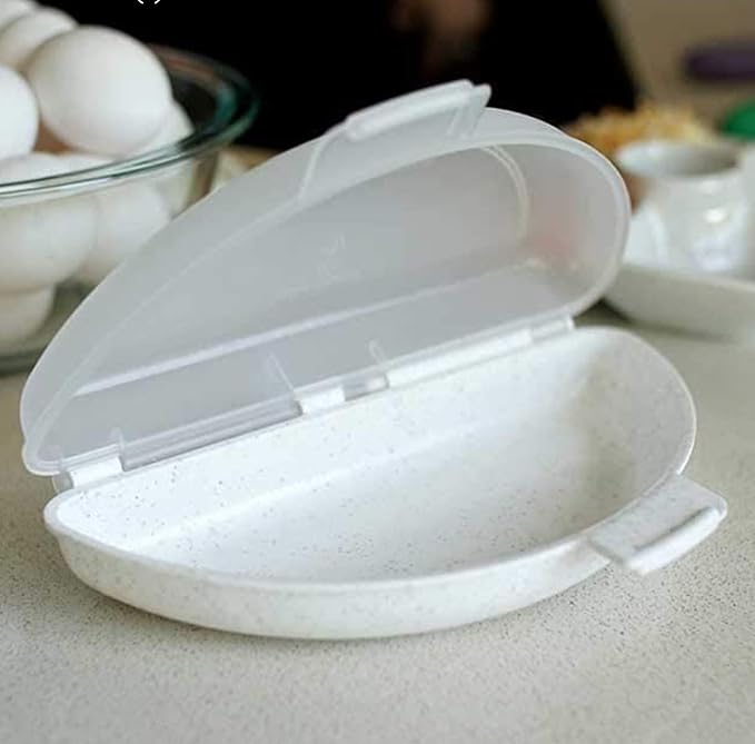 Microwave Omelet Maker, Nonstick 3-Egg Capacity, Quick & Easy Breakfast Cooker, BPA-Free, Dishwasher Safe