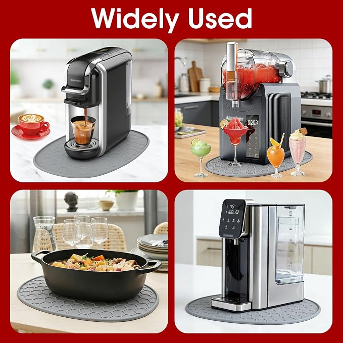 Silicone Heat Resistant Mat for Ninja Foodi Possible Cooker Pro 8.5 Qt MC1000,MC1001,MC1010 Slow Cooker Crock &Ninja MC2001 PossibleCooker PRO Plus 8.5 QT Accessories,Kitchen Countertop Protector Pad