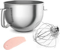 6Qt Stainless Steel Mixer Bowl & KN256 Whisk for Kitchenaid Bowl Lift Mixer | 18/8 Stainless Steel, Heavy Duty, Dishwasher Safe, Mixing Bowl and Whisk Attachment for Kitchenaid KP26, KL26, KT26