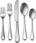 Oneida Icarus 20 Piece Flatware Set, Service For 4 | silver, dishwasher safe | includes knives, forks, and spoons | heavy duty, cutlery set, utensil set, wedding silverware