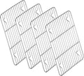 P&P CHEF 4 Pcs Baking Wire Rack for Cooling, 11.6 Inch | Rectangle Cooling Racks for Cooking and Roasting, Fit for Oven Pan, Healthy & Non-Toxic, Rust Free & Dishwasher Safe