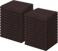 Homaxy 100% Cotton Waffle Weave Kitchen Dish Cloths 24-Pack, Dark Brown | 12 x 12 Inches, Ultra Soft Absorbent Dish Towels, Quick Drying Dish Rags with Hanging Loop