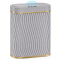 Ogikey Bathroom Small Trash Can with Automatic Touchless Lid, 2.6 Gallon Smart Garbage Can Narrow Waterproof Trash Bin for Bedroom, Office, Living Room