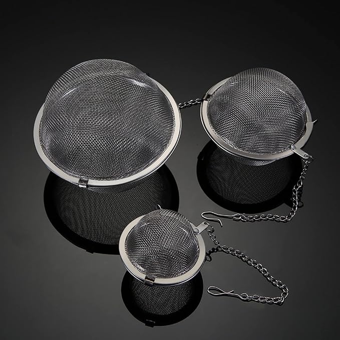 3PCS Premium Tea Infusers, Loose Leaf Tea, Upgraded Tea Strainers and Tea Balls for Flavoring Herbal Spices and Seasonings
