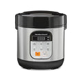 Hamilton Beach Digital Programmable Rice Cooker & Food Steamer, with Slow Hard-Boiled Egg Functions, Egg/Steam Tray, Small & Compact, 6 Cups Cooked (3 Uncooked), Stainless Steel (37524) | 6 Cups Cooked (3 Uncooked) | Slow Cooker & Hard-Boiled Egg Setti...